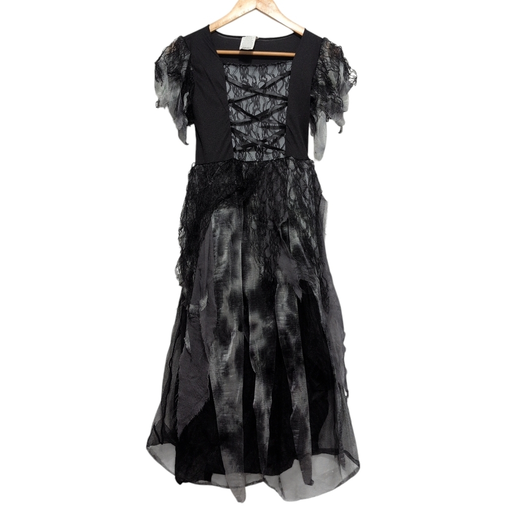 Witch Costume Girls Size Large Spooky Dress Halloween